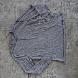 Men's Gray Henley Shirt